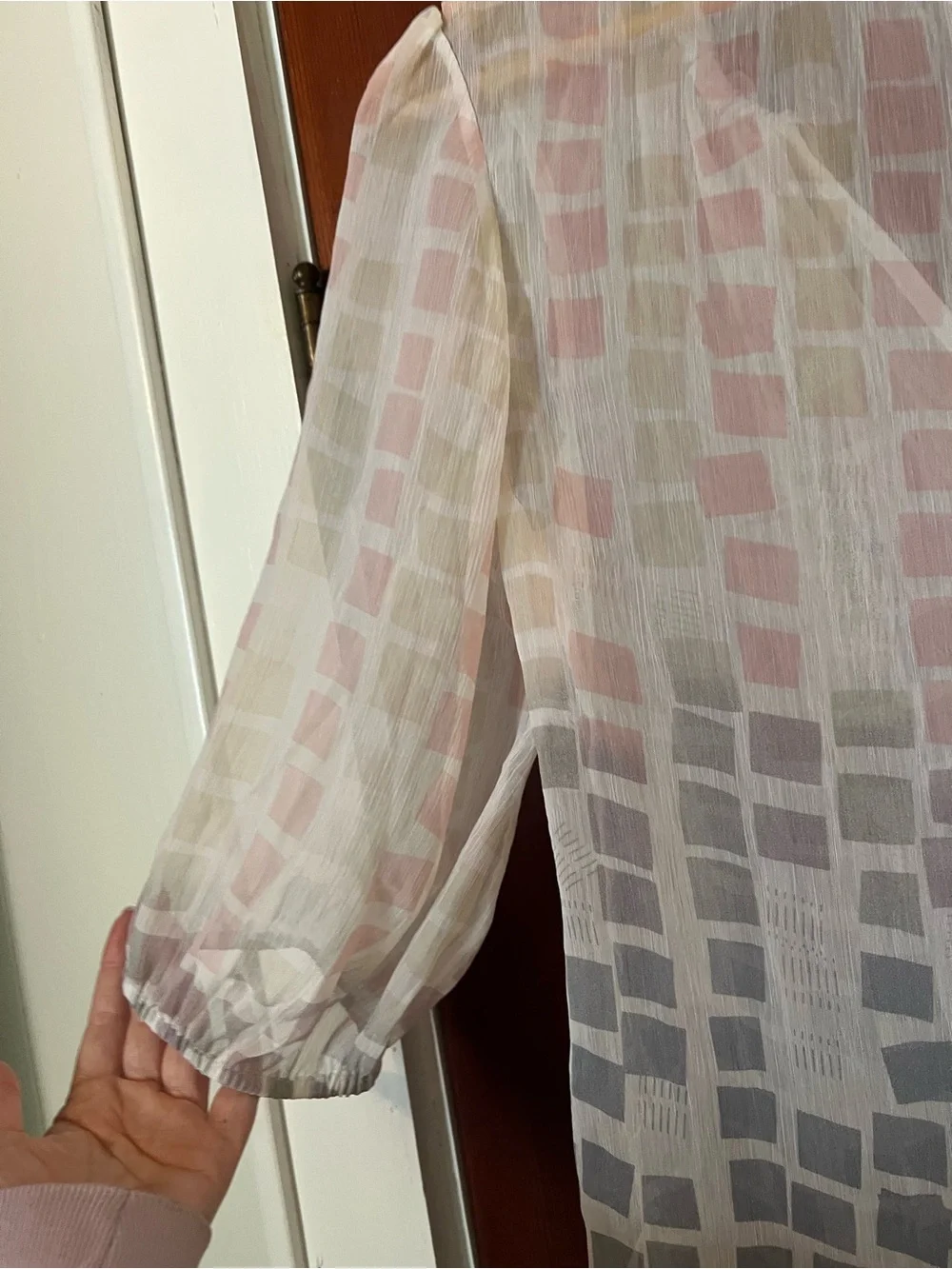 Quiksilver Sheer Geometric Swim Cover Up Tunic XS Beach Resort 2011
